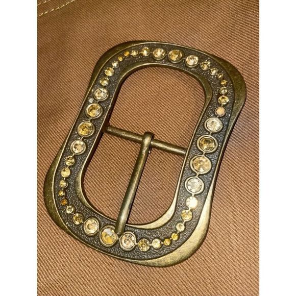 Vintage Rounded Rectangle Belt Buckle - Bid Now = Discounted Shipping - Picture 4 of 9